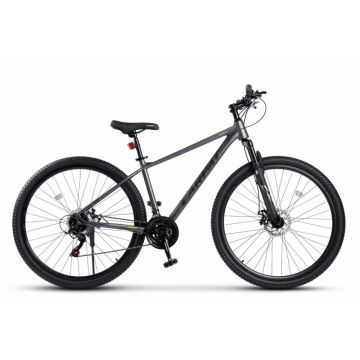 Bicicleta MTB Carpat Tanker C29312B GriNegru, 29 inch, 21 viteze, frana pe disc, inaltime utilizator 175-190 cm, greutate suportata 120 kg