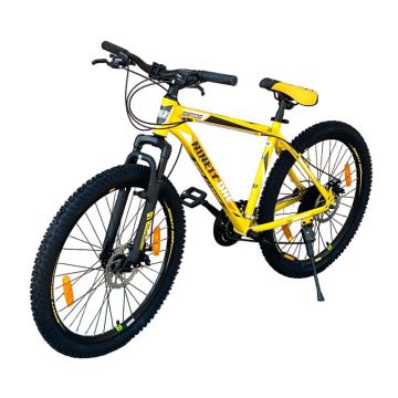 Bicicleta Ninety One viper Galben 26 inch, frane pe disc, schimbator shimano, 21 de viteze, suspensie fata, cadru otel