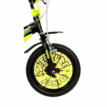 Bicicleta pentru copii Dino Bikes Dinosaur, roti 16 inch, inaltime utilizator 107-125 cm