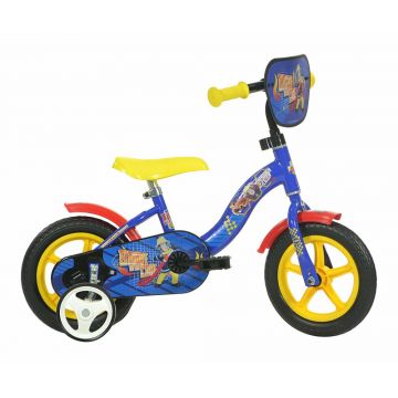 Bicicleta pentru copii Dino Bikes Pompierul Sam, roti 10 inch, inaltime utilizator 78-107 cm, greutate suportata 30 kg