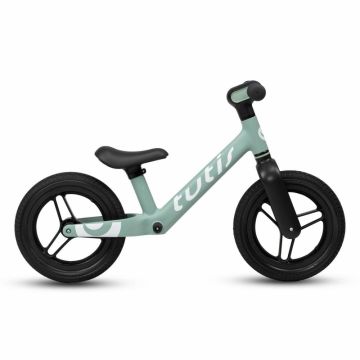 Bicicleta pentru copii fara pedale Tutis Albastru 12 inch, cu sezut reglabil si suport picioare, recomandata copiilor cu o inaltime de 90-115 cm, scaun reglabil pe inaltime
