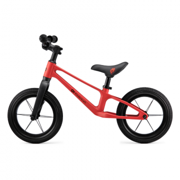Bicicleta pentru copii Kinderkraft Eter Red fara pedale, roti 12 inch, scaun ergonomic reglabil, greutate admisa 35 kg