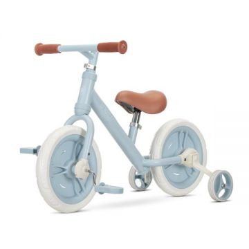 Bicicleta pentru copii Lorelli Energy Blue de tranzitie 2 in 1 cu pedale si roti auxiliare 2-5 ani