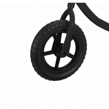 Bicicleta pentru copii Novokids SplendOr Balance Bike 121 Negru pedagogica fara pedale, Roti 12 inch, 1-5 ani, Maxim 30 kg, Cadru otel, Roti din spuma cauciucata EVA, Ghidon si sa reglabile pe inaltime