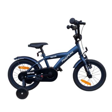 Bicicleta pentru copii Procart Albastru 14 inch, v-brake, roti ajutatoare, manere cauciucate, jante aluminiu, cadru otel, varsta 3-5 ani