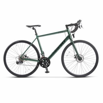 Bicicleta Rich Carpat Pro C27216C VerdeNegru de orassosea, tip semicursiera, roti 28 inch, 16 viteze, inaltime utilizator 170-195 cm, greutate suportata 120 kg