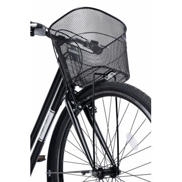 Bicicleta Trekking Carpat Altay C28262G NegruGri, roti 28 inch, echipare Shimano, 7 viteze, maneta rotativa, cos fata