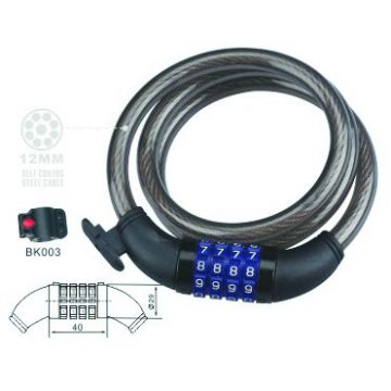 Antifurt Cifru 12mm x 120cm Negru