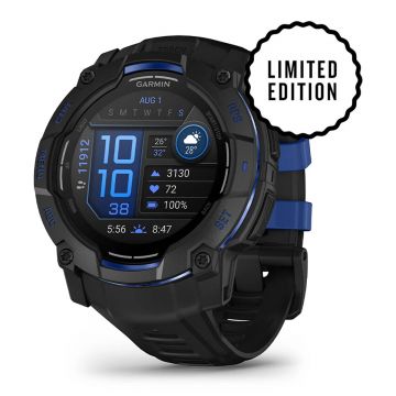 Ceas Garmin Instinct 3 Amoled 50mm Black-bolt Blue