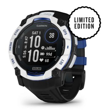 Ceas Garmin Instinct 3 Solar 50mm Whitestone-black