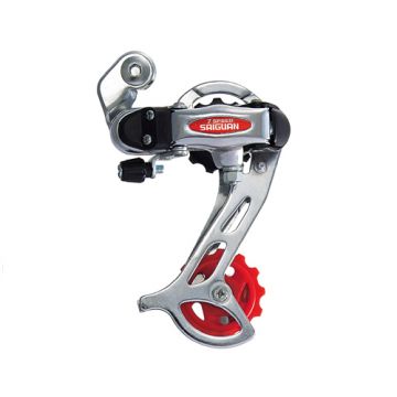 Schimbator spate cp prindere cadru MegaPower, 6-7 viteze, culoare argintiu