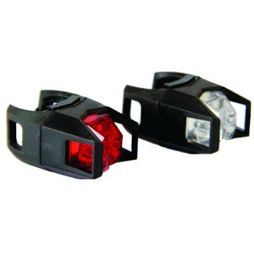 Set Far + Stop Fighter 1 Led 2 Functii Negru