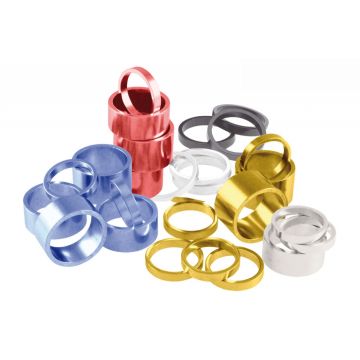 Distantier Alu Anodizat Rosu 1-1 8 H-5mm