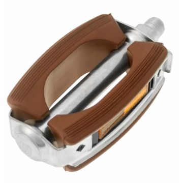 Pedale Union Sport, cauciuc, culoare maro