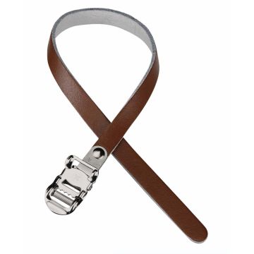 Set 2 curele retrape din piele, 13x400 mm, culoare maro