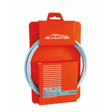 Set Cablu+Teaca Alligator Schimbator 4mm L-2000mm Rosu