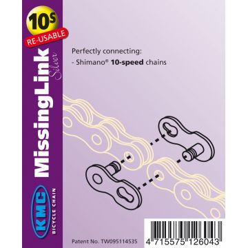 Zala KMC Missing Link 10V Bolt-5.88mm Standard Argintiu OEM