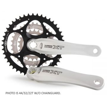 Angrenaj Pedalier Shimano Deore MTB, 48X36X26T, Brat 175MM, Pentru 9 Viteze Pe Spate