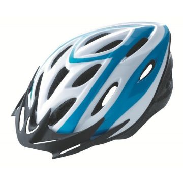 Casca Rider Culoare Alb Albastru Marime M (54-58cm)