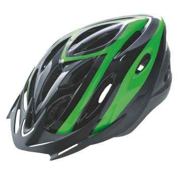 Casca Rider Culoare Negru Verde Marime M (54-58cm)