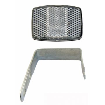 Ochi de pisica, alb, montaj fata MTB