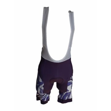 Pantaloni Ciclism culoare mov alb , Marimea S