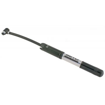 Pompa de mana, din aluminiu, lungime 21cm, valva AV,DV,FV, culoare negru