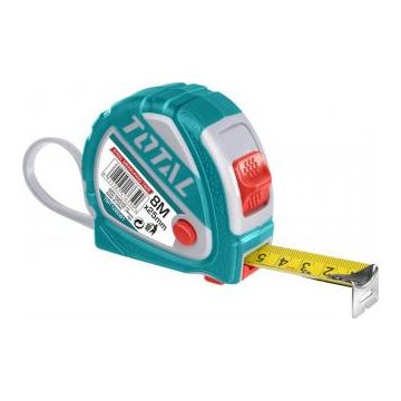 Ruleta 8m X 25mm cu buton 3 functii