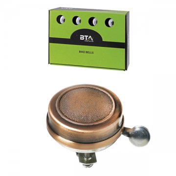 Sonerie BTA Old Style clasica, din otel, diametru 55mm, finisaj alama