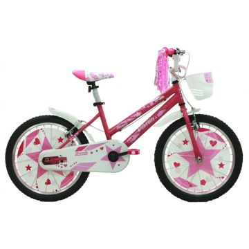 Bicicleta Copii Vision Faworis Culoare Roz Alb Roata 20   Otel