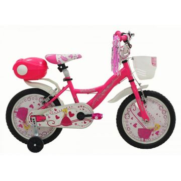 Bicicleta Copii Vision Princesse Culoare Roz Roata 16   otel