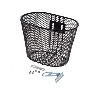 Cos fata biciclete copii, culoare negru, 25x17x15 cm