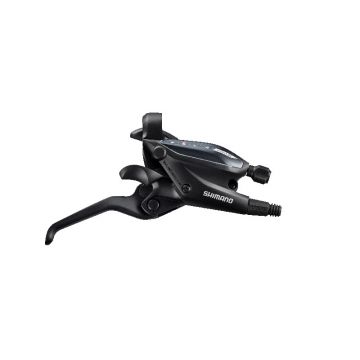 Maneta de schimbator frana Shimano ST-EF505-8R, 8 viteze, cablu 2050mm, 3 degete, hidraulic, culoare negru