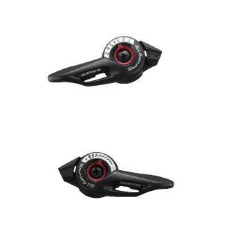 Manete de schimbator Shimano Tourney SL-TZ500, 7X3 viteze, stanga neindexata, revo, cablu 1800mm 2050mm, ambalat individual