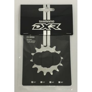 Pinion Shimano Dx Cs-Mx66, 14T, Cromat, Fara Distantier Si Piulita De Fixare, Ambalat Ind.