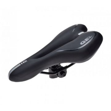 Sa bicicleta, confort gel, cu gaura ventilatie, culoare negru