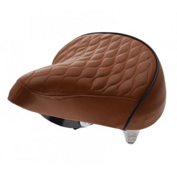 Sa bicicleta cu arcuri, model clasic, culoare maro