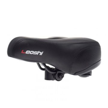 Sa bicicleta din elastomer, Leoshi, exterior poliuretan flexibil, culoare negru