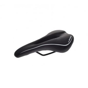 Sa biciclete, Leoshi, culoare negru alb cu gaura de aerisire, 275x150 mm, 338 g