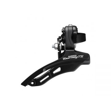 Schimbator fata Shimano Tourney Fd-Tz500-Ds6 triplu pentru 6 7 viteze pe spate Down Swing tragere de sus colier 28.6mm pentru 42T unghi Cs 66-69 Chainline 47.5mm