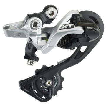 Schimbator spate Shimano Deore XT RD-M781-GS, 10 viteze, Top-Normal, Shadow, prindere directa (Compatibil Direct Mount), culoare argintiu
