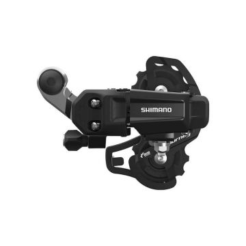 SCHIMBATOR SPATE SHIMANO TOURNEY RD-TY200-SS, 6 7 VIT., PRINDERE PE AX (ROAD TYPE), BLACK, AMBALAT IND.