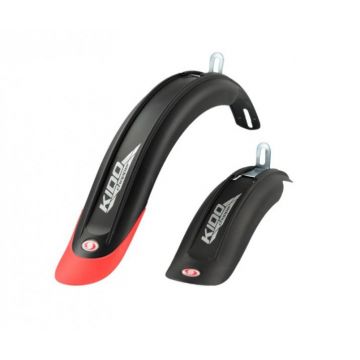 Set 2 aparatoare noroi pentru bicicleta de 16  -18  , culoare negru rosu