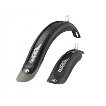 Set 2 aparatori noroi pentru biciclete cu roti 20  , culoare negru titan