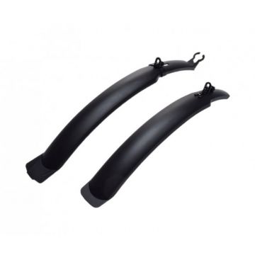 Set aparatori noroi fata+spate plastic, roata 24  -28  , culoare negru