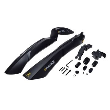 Set aparatori noroi fata+spate plastic, roata 26  -29  , culoare negru