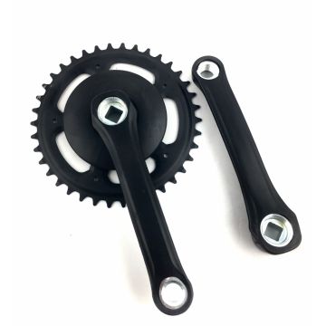 Angrenaj pedalier Force, 1 pinion, 38x150mm, culoare negru