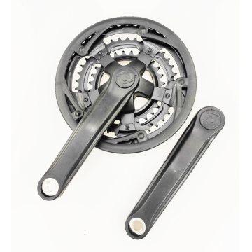 Angrenaj pedalier X-line Pro 48x38x28, brat 170mm, culoare negru