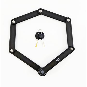 Antifurt cu cheie JET LOCK TY-3853, 840mm, foldabil, cu suport