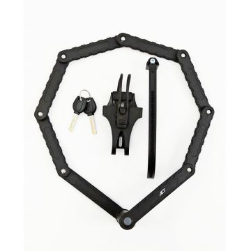 Antifurt cu cheie JET LOCK TY-3881, 940mm, foldabil, cu suport